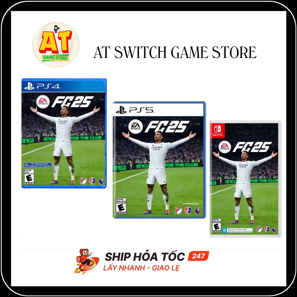 Đĩa Chơi Game Fc 25 - PS4,Ps5,Nintendo