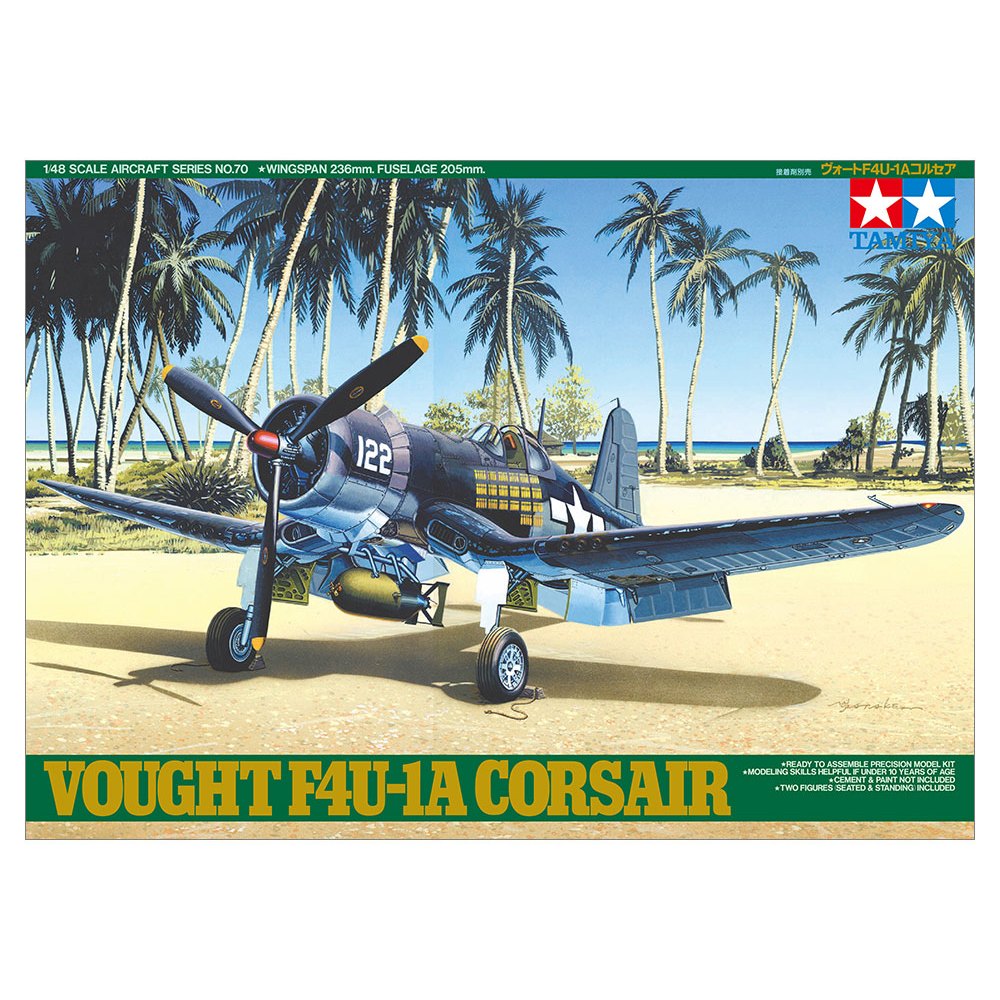 [TAMIYA] 61070 Mô hình máy bay quân sự 1/48 SCALE VOUGHT F4U-1A CORSAIR