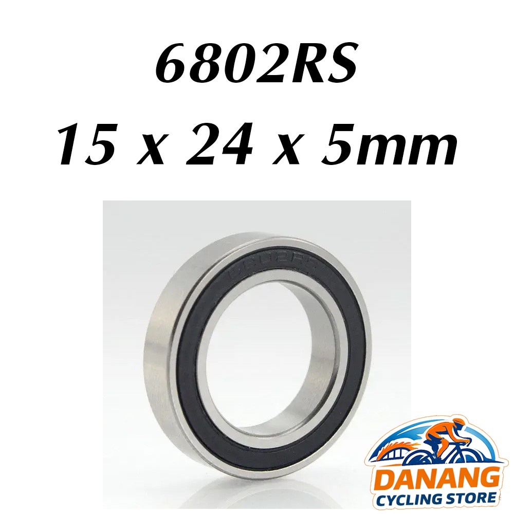 Vòng Bi Bạc Đạn 6802RS / 6802ZZ Xe Đạp – 1 Cái, Trơn Mượt, Bền