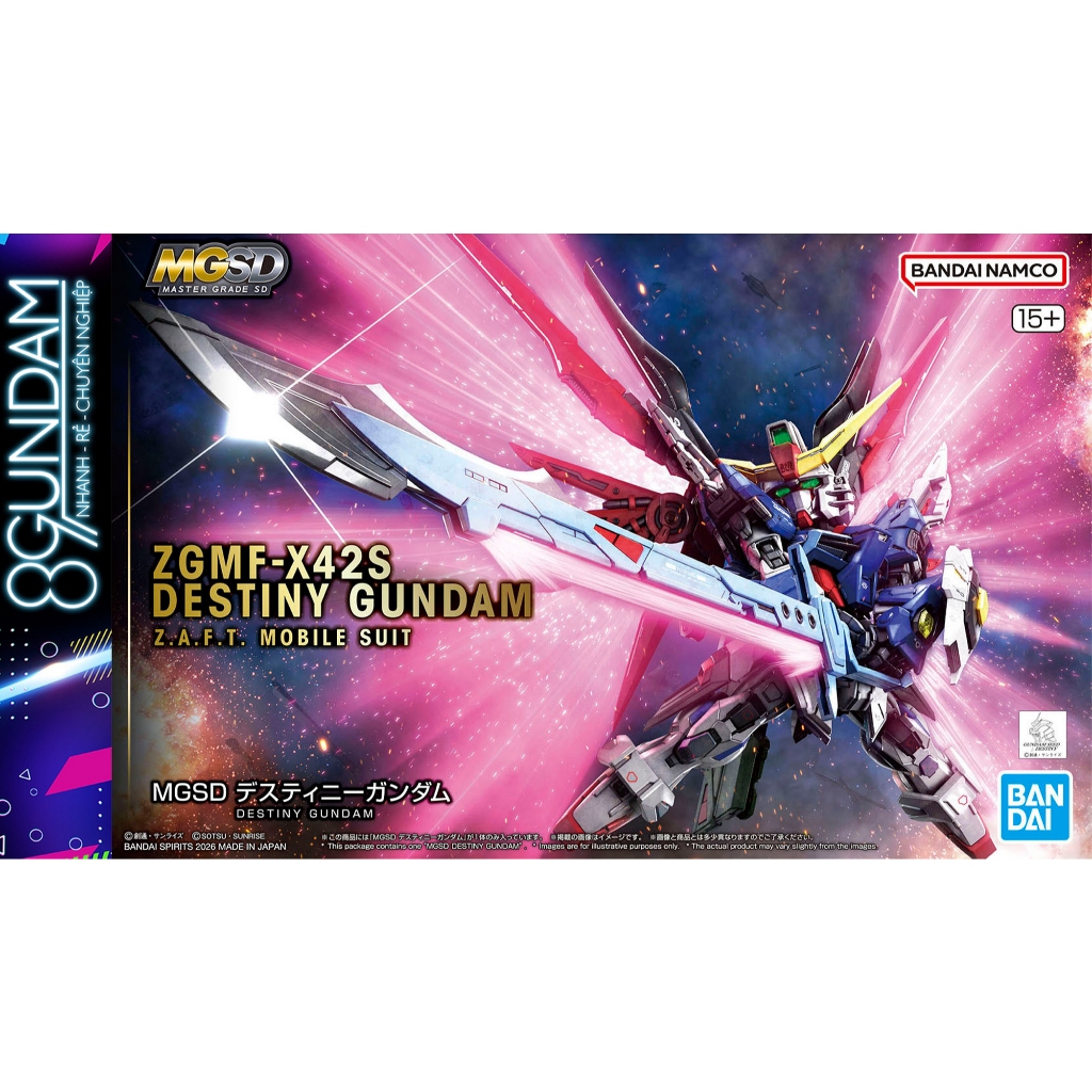 [SẮP VỀ] Mô Hình Lắp Ráp MGSD Destiny Gundam (tặng kèm effect)