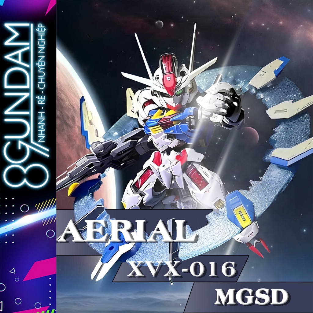 [CÓ SẴN] Mô Hình Lắp Ráp MGSD Aerial Fighter GL (tặng kèm base, effect, decal nước)