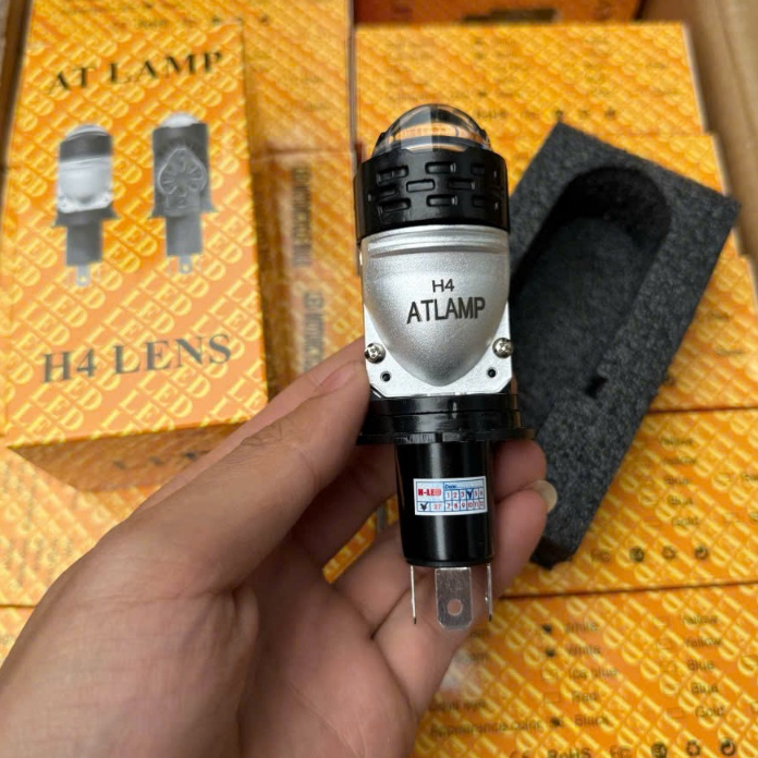 Bóng - Đèn Led Bi Cầu V22 AT chân H4 Cho Ô Tô Xe Máy Cắt Sáng Chống Chói Bảo Hành 1 Năm PHỤ TÙNG