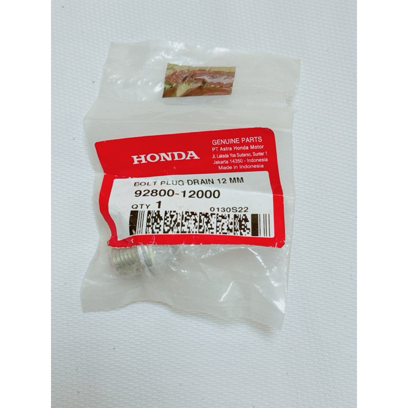 Lông Đền, Ốc Xả Dầu Nhớt Wave Blade 110 2017 - 2025 92800-12000 Chính Hãng -