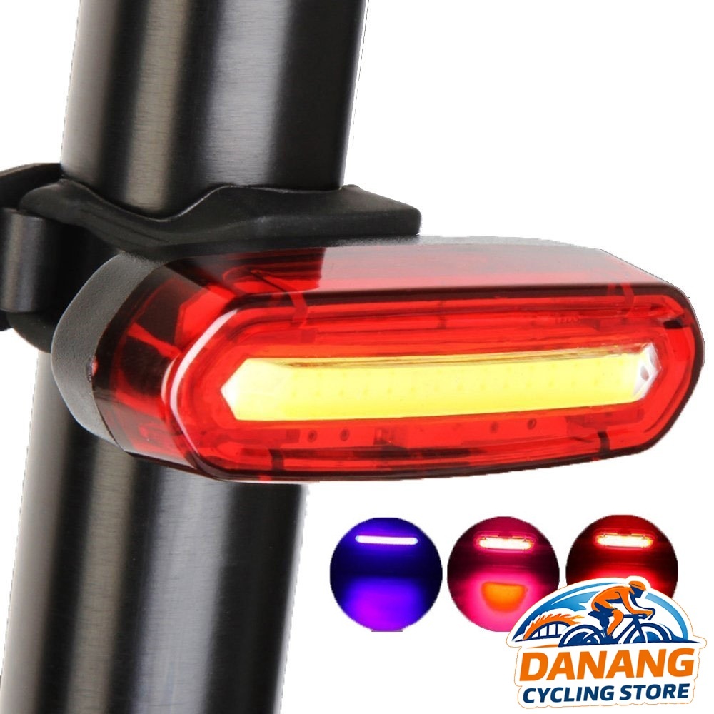 Đèn Hậu Xe Đạp AQY 096 2/3 Màu – LED Cảnh Báo, Chính Hãng AQY