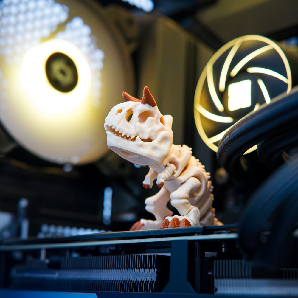 Móc Khóa Khủng Long Mini In 3D – Mô Hình Trang Trí Balo, Decor Case Máy Tính, Bàn Làm Việc
