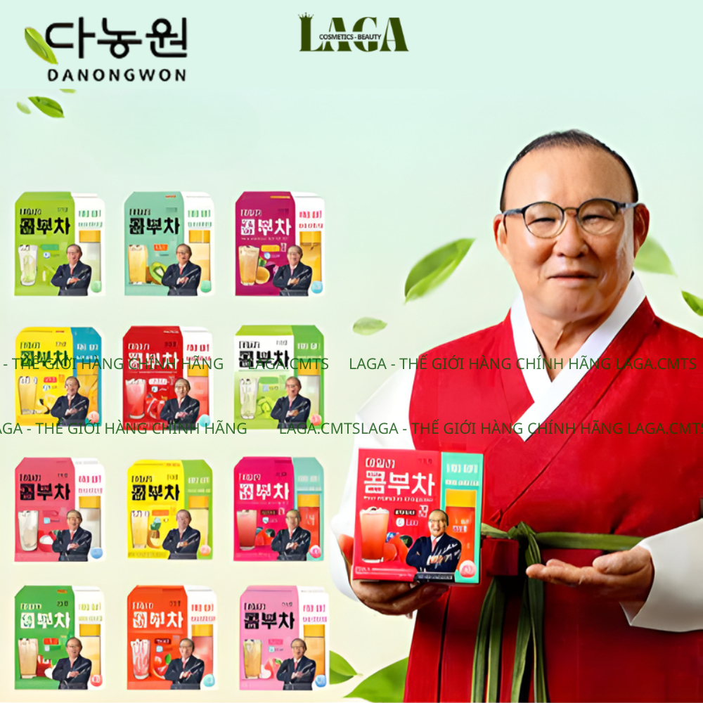 [Mẫu Mới–Hàng Chính Hãng Có Tem Phụ] Trà Kombucha Danongwon Daily Hàn Quốc–Hộp 20 Gói+Tặng Kèm Bình–