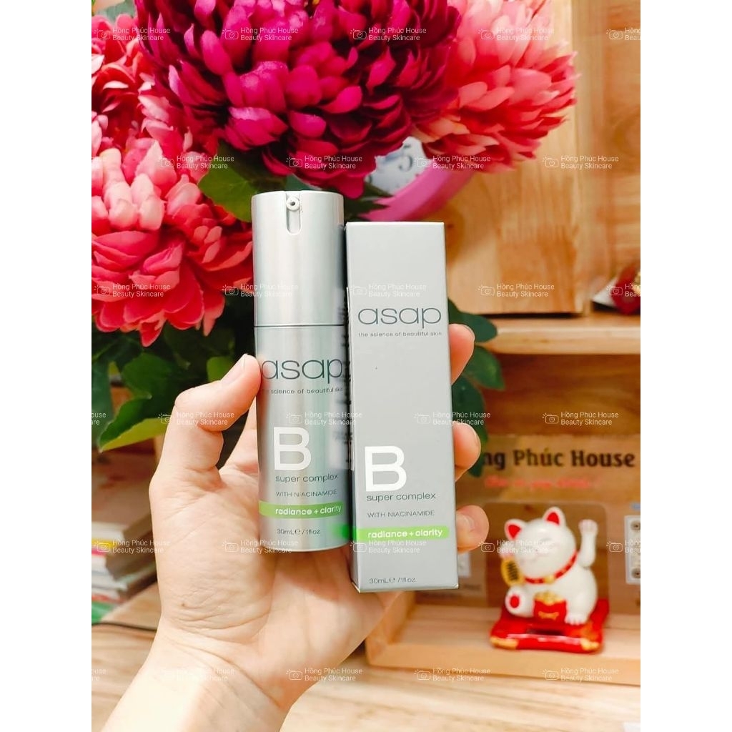 [Hàng công ty]TINH CHẤT CẢI THIỆN NẾP NHĂN, SẮC TỐ VÀ LỖ CHÂN LÔNG ASAP B SUPER COMPLEX WITH NIACINA