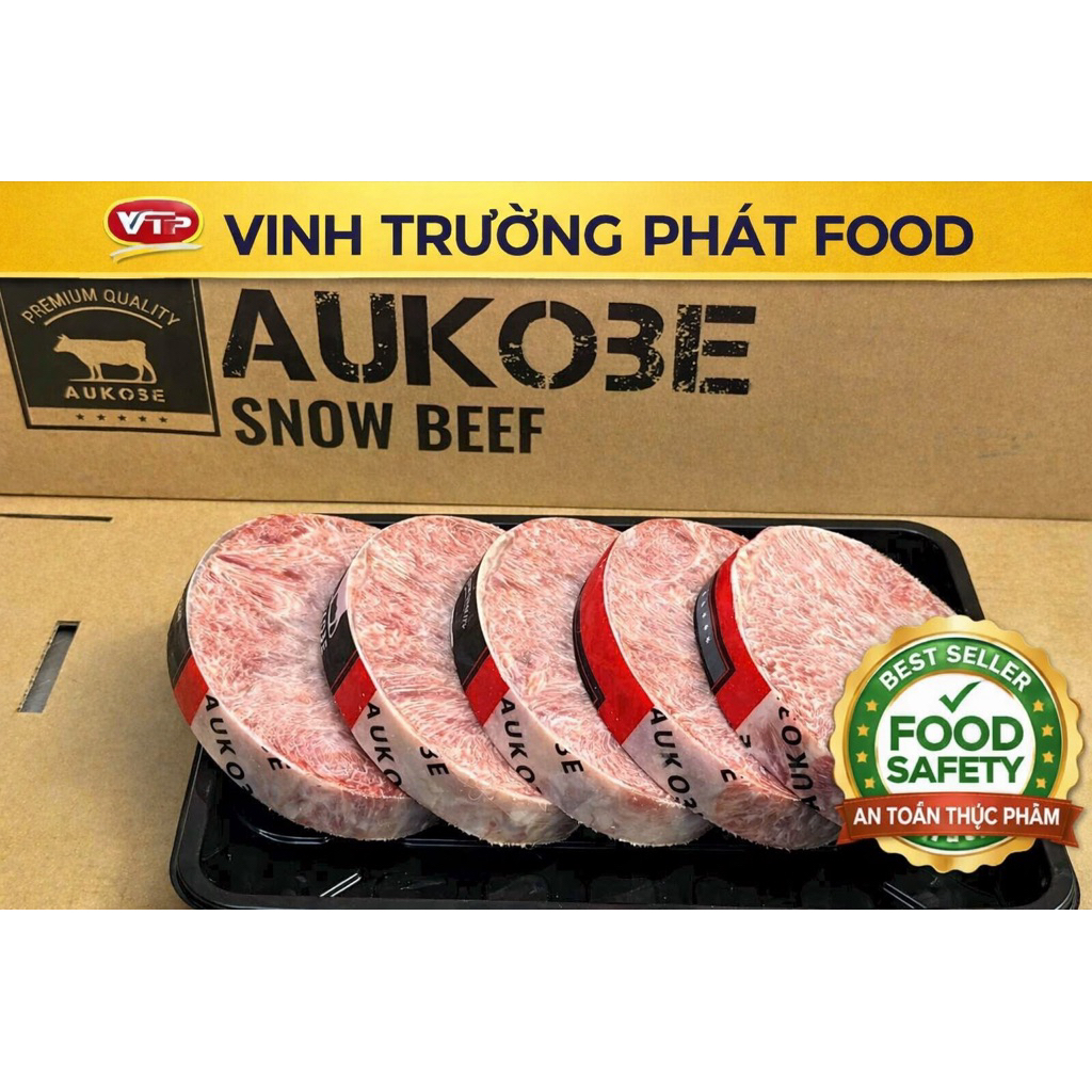 Lõi vai bò tuyết AUKOBE cắt lát 500g