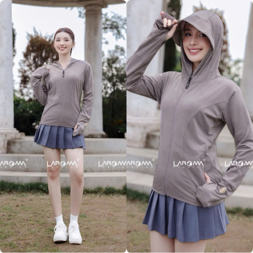 (2 Lớp) Áo chống nắng NỮ Laroma UPF50+ vải DỆT cool air | thông hơi | vải thơm | BigBuy360 - bigbuy360.vn