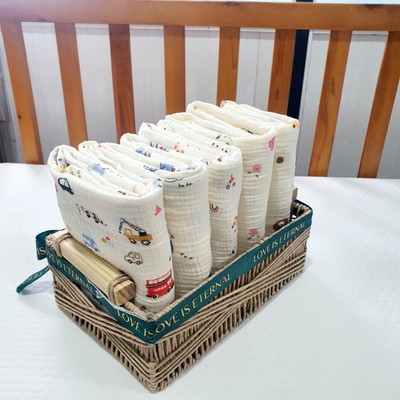 Set 10 khăn gạc 2 lớp cho bé TILO mềm mịn không bụi không xơ vải đã kiểm định an toàn