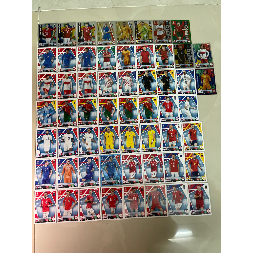 [Chính hãng] Euro 2024 thẻ cầu thủ lẻ Match Attack