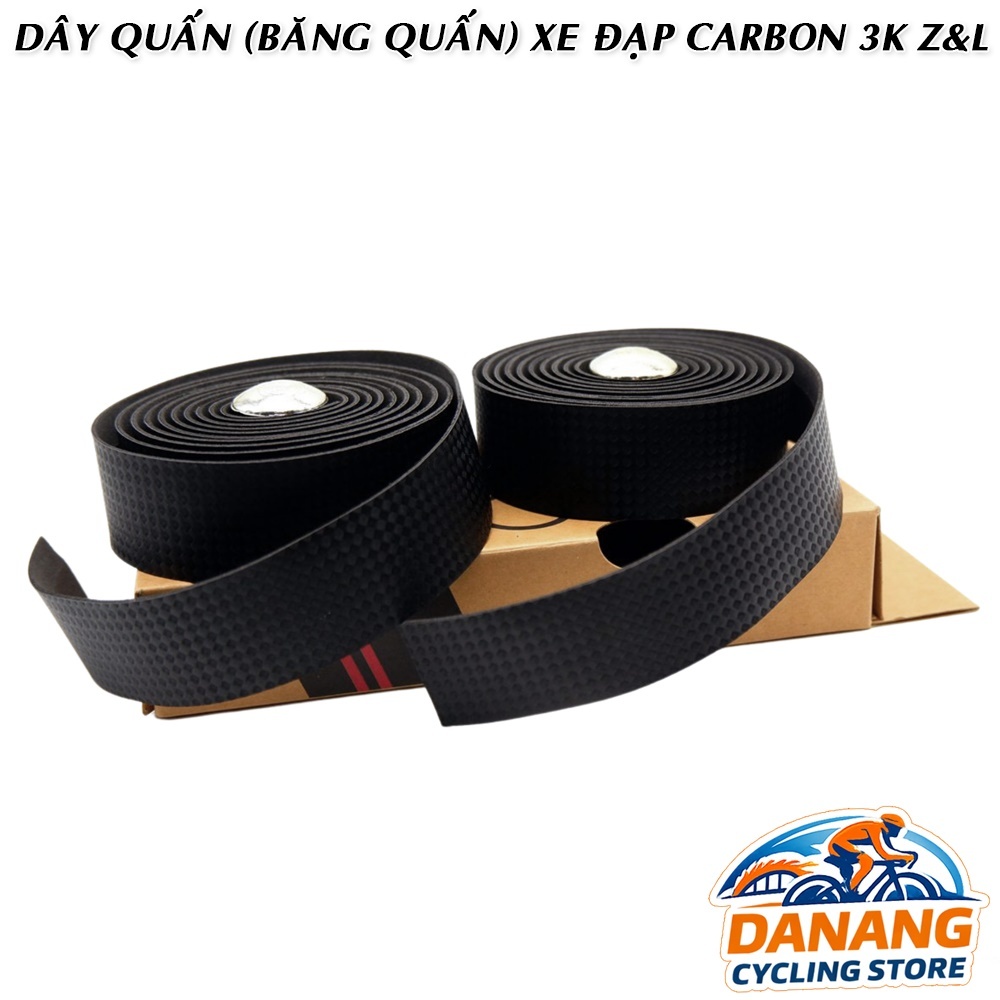 Dây Quấn (Băng Quấn) Ghi Đông Xe Đạp Vân Carbon Z&L – Có Hộp, Êm Tay
