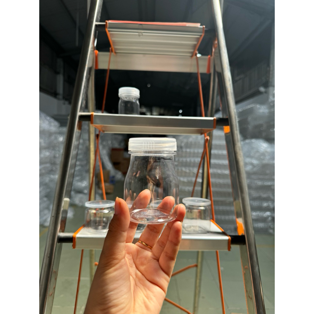 Combo 50/100 hũ sữa chua 120ml PET, hũ nhựa pet trong 120ml dùng đựng sữa chua, hũ đựng đồ ăn dặm