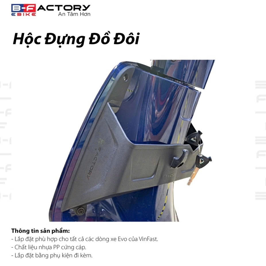 HỘC ĐỰNG ĐỒ ĐÔI DÀNH CHO XE VINFAST EVO CÁC ĐỜI B-FACTORY E BIKE