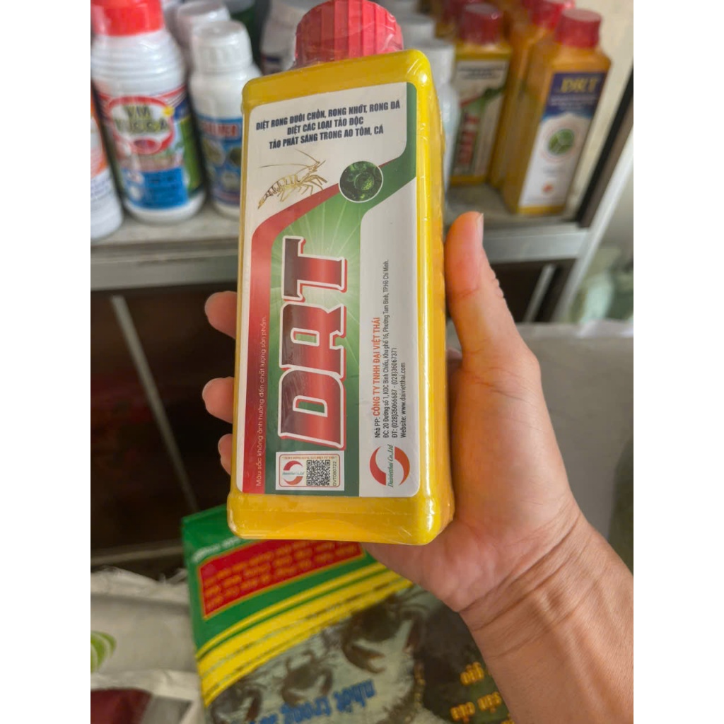DIỆT RONG DẠNG NƯỚC DRT ao tôm, cá (500ml) chai vuông