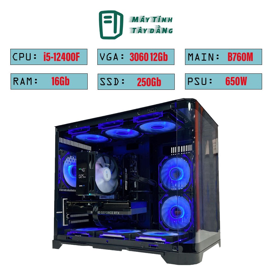 Bộ PC Gaming Core I5 12400F | RTX 4060 | B760M
