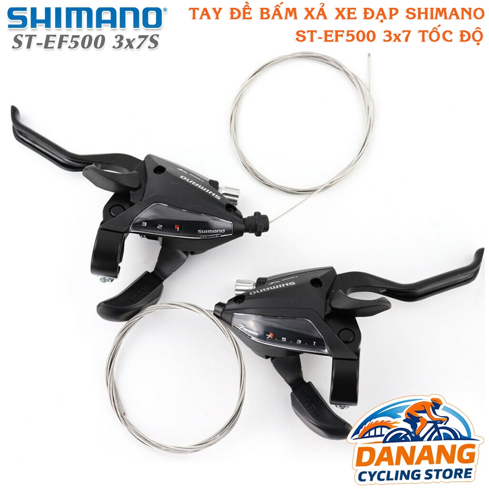 Tay Đề Bấm Xả Xe Đạp SHIMANO ST EF500 3x7 Tốc Độ – Chính Hãng, Tay Đề Phanh Tích Hợp