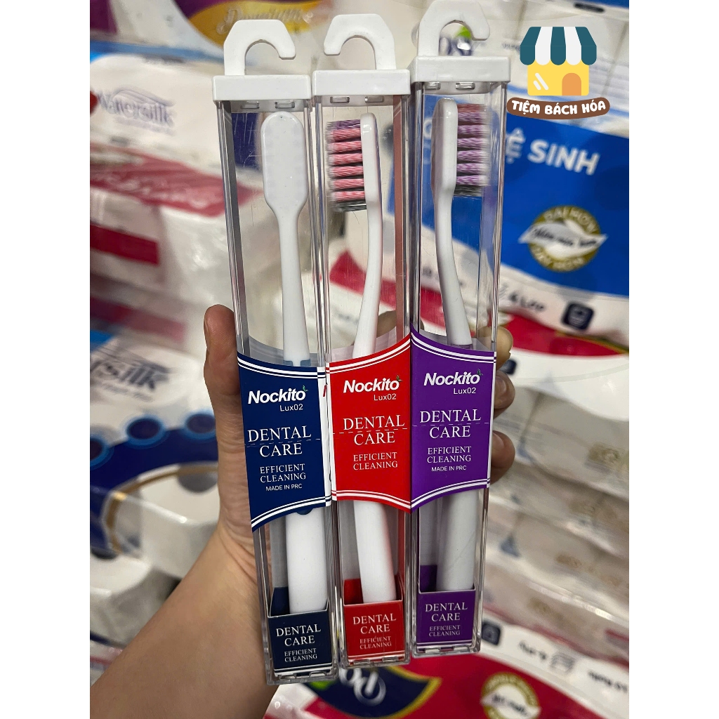 Bàn Chải Nockito Lux02 Dental Care - Công Nghệ Làm Sạch Hiệu Quả Efficient Cleaning - Tiệm Bách Hóa