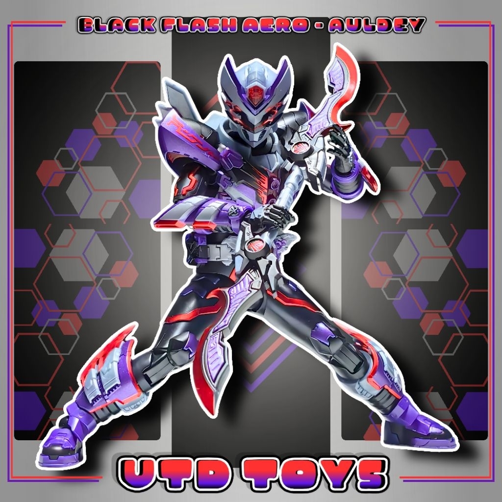 [CÓ SẴN] Mô Hình Lắp ghép Black Aero Flash / Black Flash – Armor Hero XT - Ver. Limited| Auldey Mode