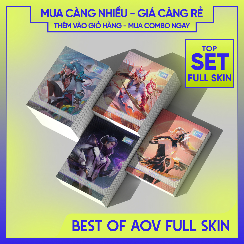 FULL SKIN Thẻ bài bo góc Liên Quân Mobile - Arena of Valor | BEST OF AOV Đấu Sĩ Allain Bijan Yena Fl