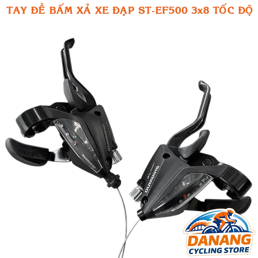 Tay Đề Bấm Xả Xe Đạp SMN ST EF500 3x8 Tốc Độ