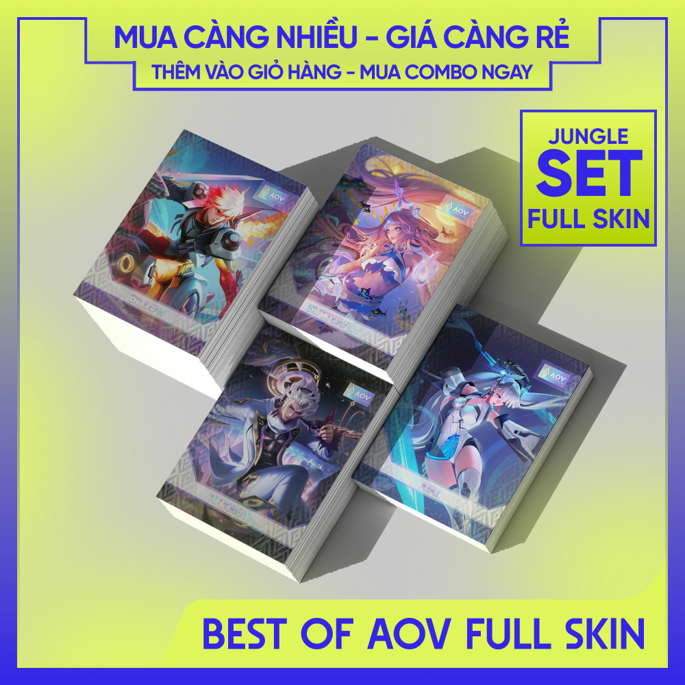 FULL SKIN Thẻ bài bo góc Liên Quân Mobile - Arena of Valor | BEST OF AOV Sát Thủ Nakroth Murad Airi 