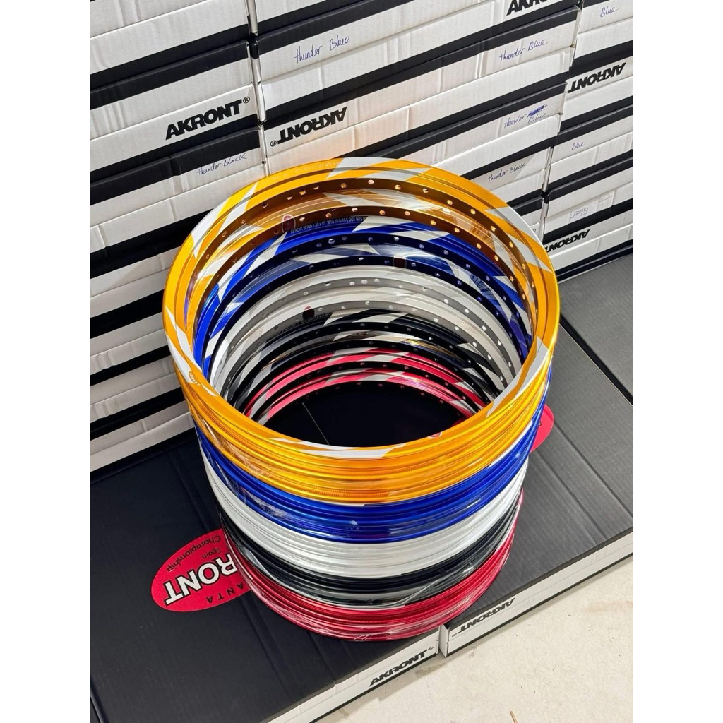 Niềng Akront ThaiLand Mẫu Tia Sét Bản 1.4-1.4 ( 1 cặp )