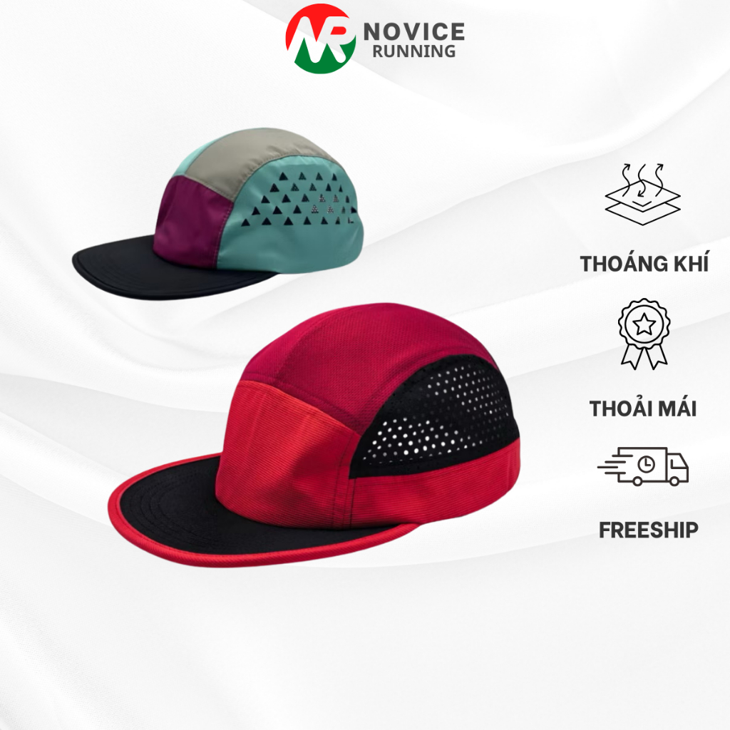 Mũ Chạy Bộ, Mũ Đạp Xe Thể Thao Novice Running Siêu Nhẹ, Tiện Dụng MCBM-112