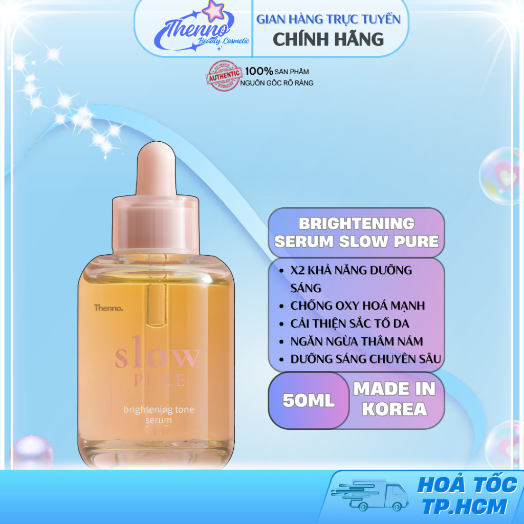 Serum Dưỡng Trắng Da Slowpure Brightening Tone Serum 50ml Hàn Quốc