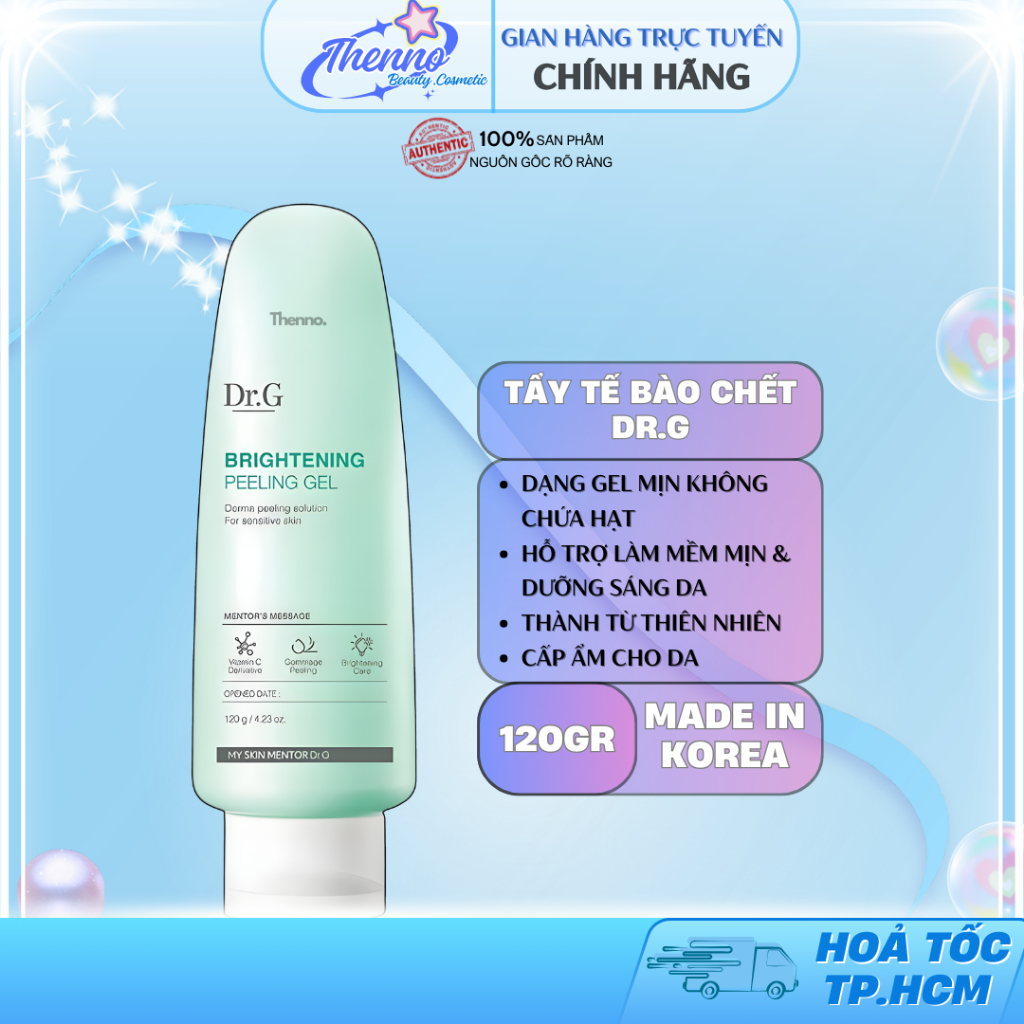 Tẩy Tế Bào Chết Dr.G Dạng Gel Dịu Nhẹ, Làm Sáng Da Brightening Peeling Gel 120g Hàn Quốc
