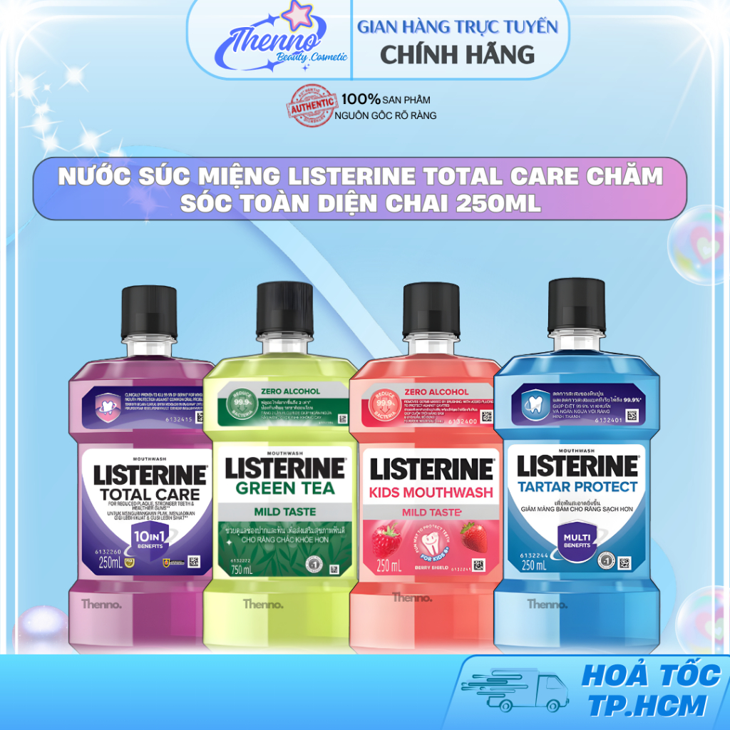 Nước Súc Miệng Listerine Total Care Chăm Sóc Toàn Diện Chai 250ml