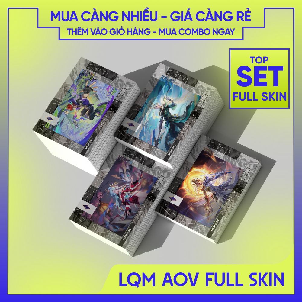 FULL SKIN Thẻ bài bo góc Liên Quân Mobile - Arena of Valor | LQM Đấu Sĩ Allain Bijan Yena Florentino