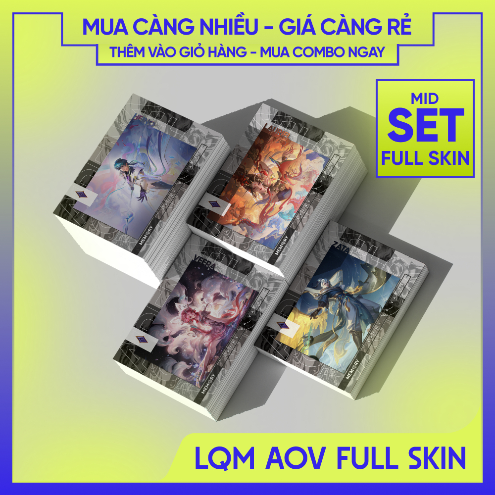 FULL SKIN Thẻ bài bo góc Liên Quân Mobile - Arena of Valor | LQM Pháp Sư Liliana Tulen Lauriel Raz Y