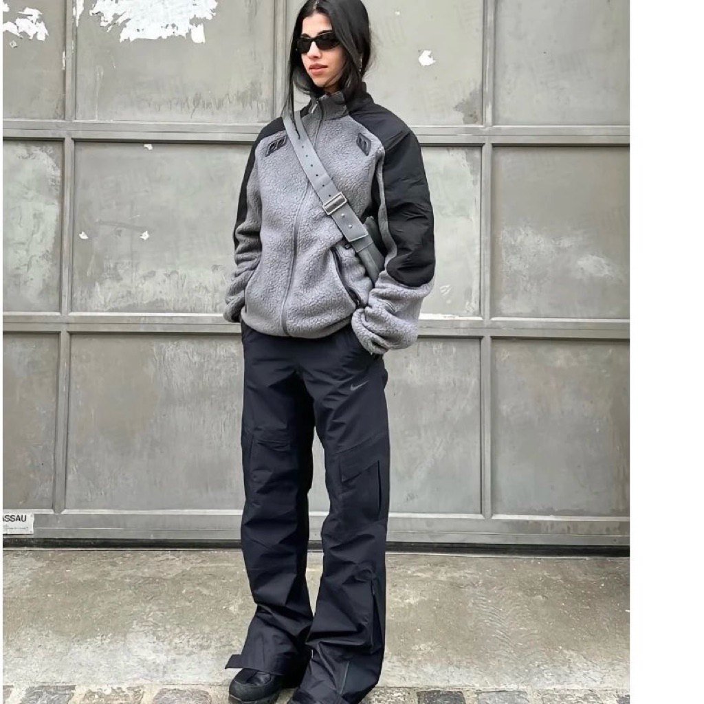 Áo khoác lông cừu Nocta x N.K “8000 Peaks”, cổ đứng và áo khoác lông cừu, kiểu dáng giống nhau cho c