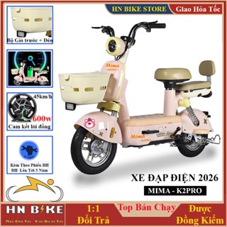 Xe Đạp Điện Cao Cấp Mima K2 pro - 2025, Mẫu Xe Đạp Điện Cho Học Sinh Và Mọi Lứa Tuổi, Lắp Pin Lithium + Sạc