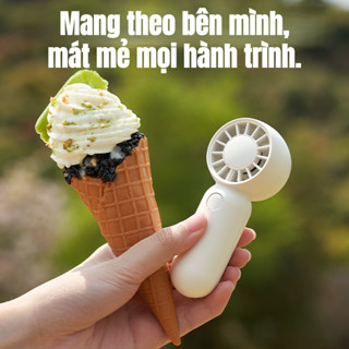 TAIPULING SINCE 2023 Quạt cầm tay mini  K07 ABS 5 cấp độ gió 500mAh - Sử dụng liên tục