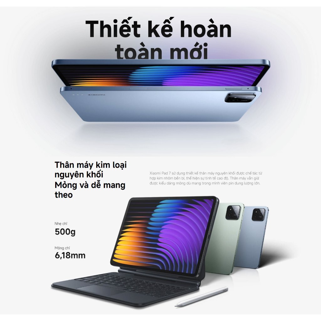 [KÈM TAI NGHE] Máy tính bảng  Xiaomi Pad 7 8GB/256GB - Hàng Chính Hãng, Nguyên Seal | BigBuy360 - bigbuy360.vn