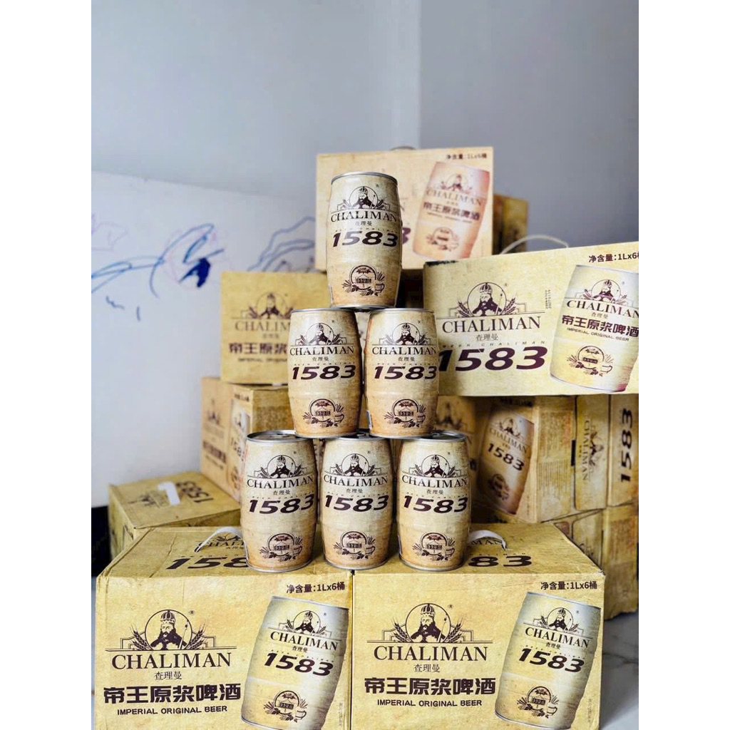 Thùng 6 Bom Bia Chaliman 1583 Cổ Điển 1000ml