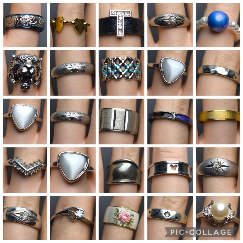 N08. Nhẫn si nhiều kiểu