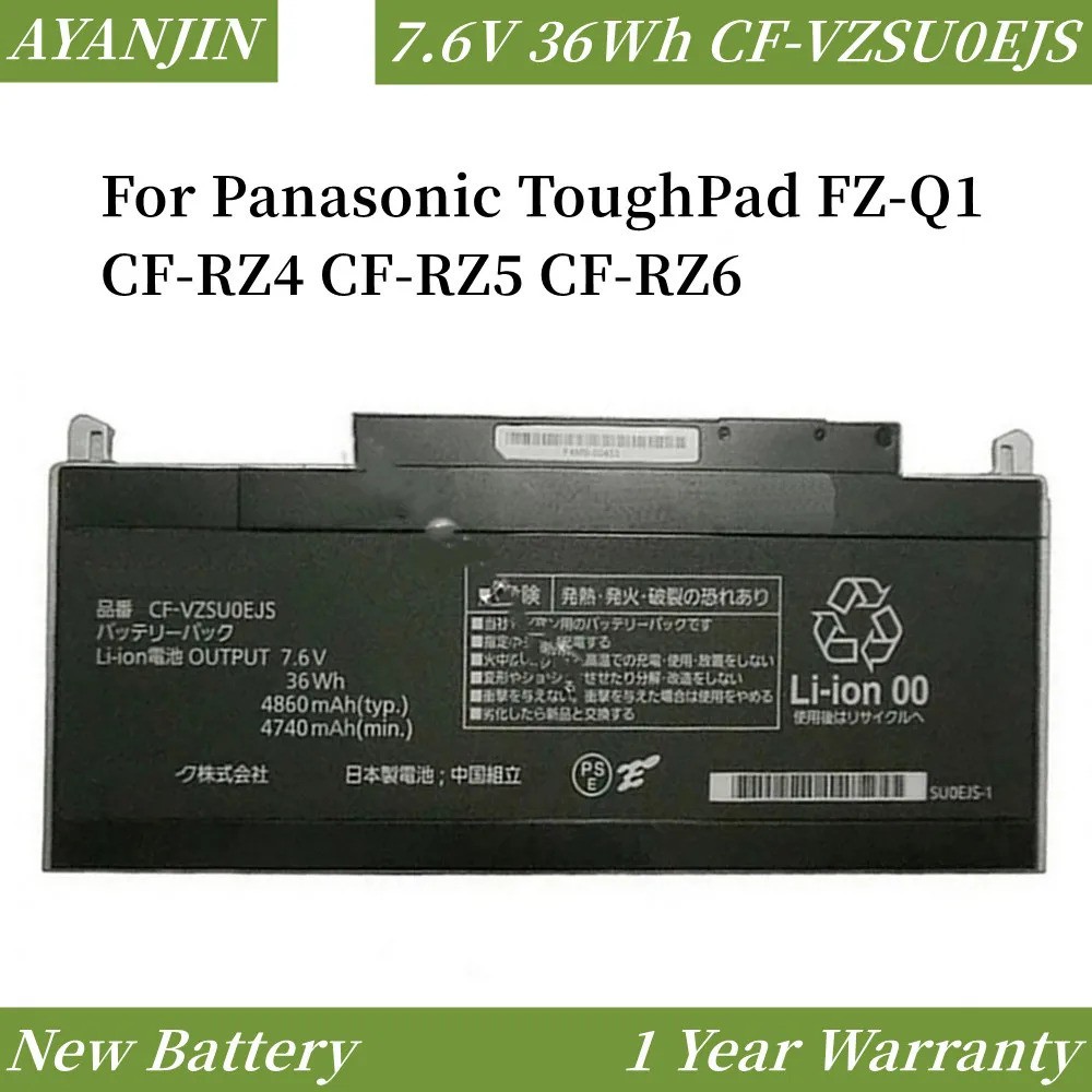CF-VZSU0EJS Pin cho Panasonic Toughpad FZ-Q1 CF-RZ6 CF-RZ5 FZ-Q2 2-604462s2-b04 battery (7.6V 4740mA
