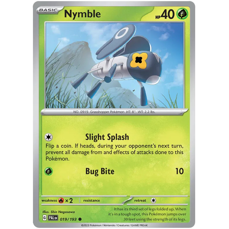PAL - Pokemon TCG - Nymble - Common - 019/193
