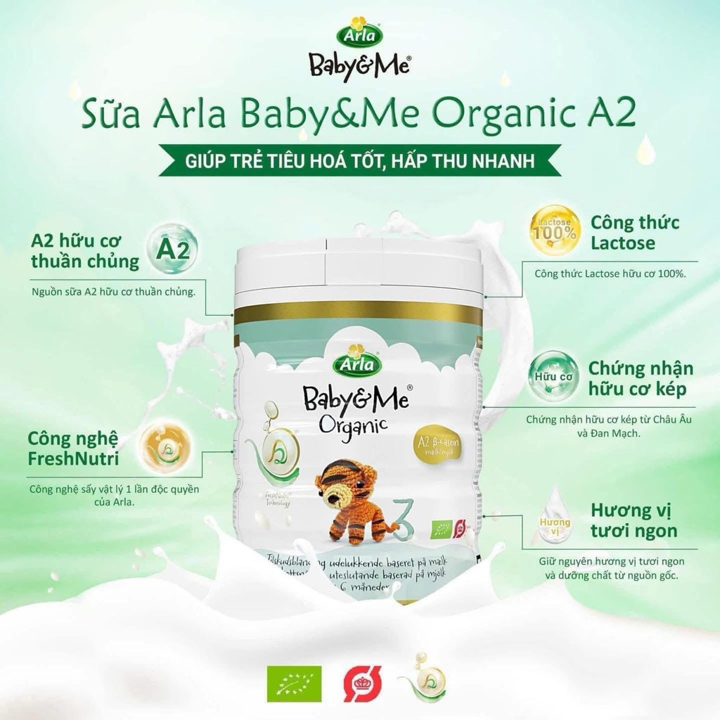 Sữa Arla organic A2 - nk chính hãng Đan Mạch