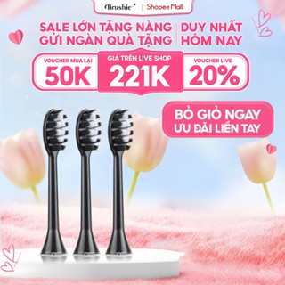 [GIÁ 225K TẠI LIVE SHOP] Set 3 đầu bàn chải thay thế cho bàn chải Brushie Ultra Plus, LIS