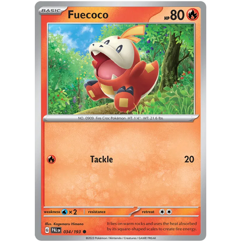 PAL - Pokemon TCG - Fuecoco - Common - 034/193