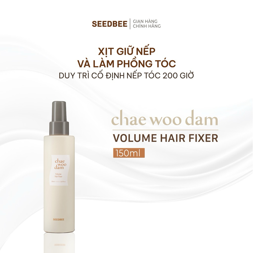 [SEEDBEE] Xịt Giữ Nếp, Tạo Phồng Tóc — Không Bết Dính — Giữ Lên Tới 200 Giờ — 150ml