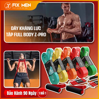 Dây kháng lực đàn hồi ZPro 8 IN 1, Dây kháng lực tập Gym có thể chọn kèm bộ phụ kiện tập đa năng