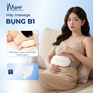 Máy massage bụng B1 chườm ấm massage rung giảm đau bụng kinh hỗ trợ thư giãn vùng bụng Masaji