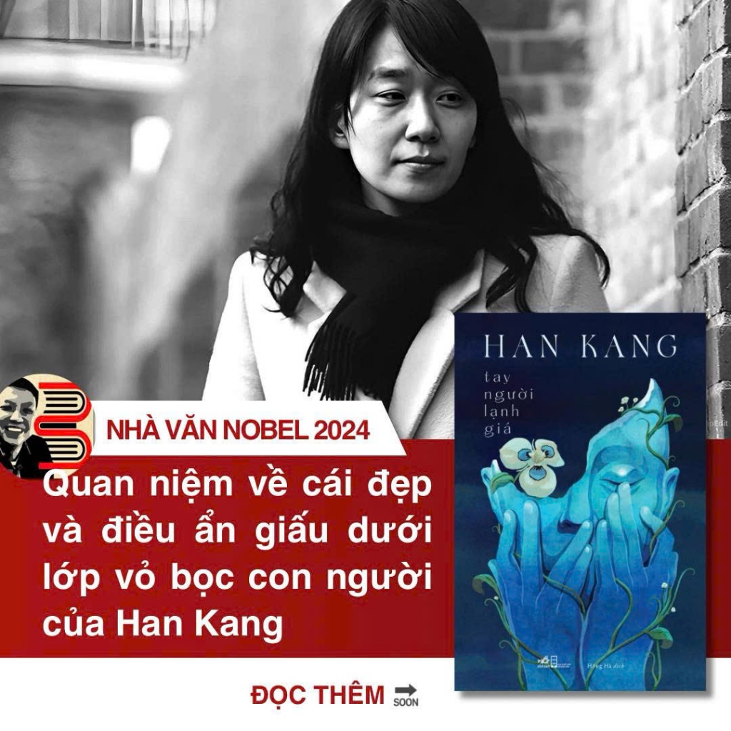 Sách - Nobel văn chương 2024 -Tay Người Lạnh Giá – Han Kang - Nhã Nam