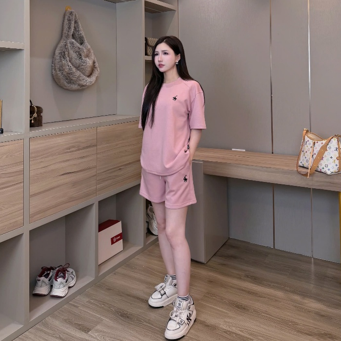 [BST MODAL COOL 2026] Set Bộ Đồ Nam Nữ Cộc Tay GUNO Vải Modal Cool Trơn Màu Thêu Ngựa 26BG08/BB09 | BigBuy360 - bigbuy360.vn