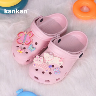 Dép Sục Cho Bé Gái KanKanStore Capybara Kuromi Labubu Hello Kitty Tặng Kèm Sticker KA111